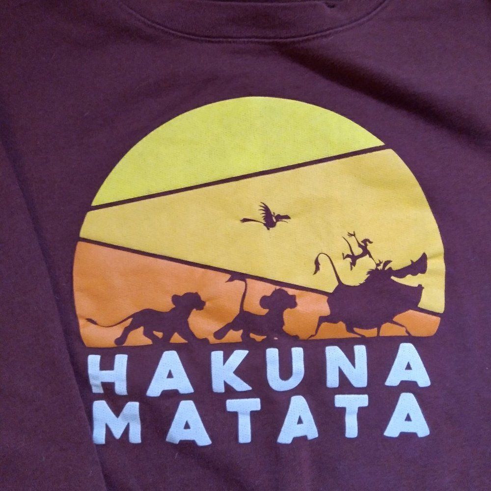Hakuna Matata Lion King Crewneck Sweatshirt